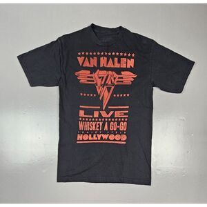 Six Fifty One Van Halen T-Shirt Mens Small. 2009 Whiskey A Go Go Black‎